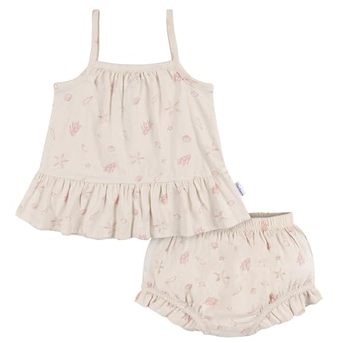 Image of Gerber baby-girls Sleeveless Tunic Top and Diaper Cover Set