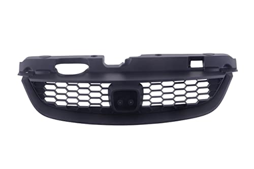 CarPartsDepot Front Black Grille Assembly Grill And Black Honeycomb Style Insert Compatible For Honda Civic Coupe Sedan 2004-2005 LX DX EX HX Value Package GX