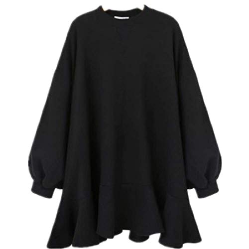 GERPY Abrigo de otoño e Invierno Nuevo Vestido de Mujer Grande