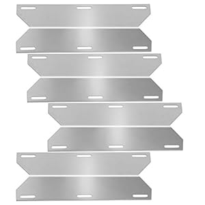 Folocy BBQ Gas Grill Replacement Parts, Stainless Steel Heat Plate Shield Heat Tent Burner Cover Kit for Jenn-Air 720-0062, Members Mark 720-0586A, Nexgrill 720-0063, Costco Kirland, 17 3/4″ X 6 3/8″