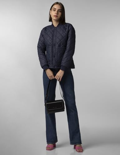 Image of FYLTR Women's Winter Puffer Jacket with Patch Pockets - Stylish Boxy Fit | Full Sleeves | Extended Placket | Snap Button | Winter Jacket for Women