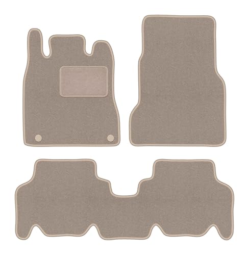 Tapis auto sur mesure beige anti-glisse Mercedes W168 hayon