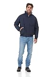 North 15 - Men's Nylon Three-Season Jacket, Polar Fleece Lined - Large, Navy