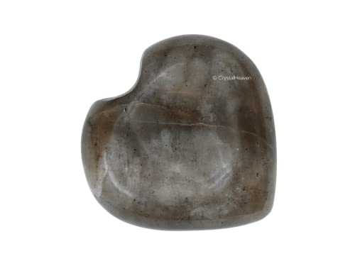 Image of Certified Chrysoberyl Cats Eye Crystal Heart Palm Pebbles Stones for Anxiety Stress Relief Massage - AAA Grade Original Healing Gemstone Agate Heart Palm Stone for Yoga Meditation Spiritual
