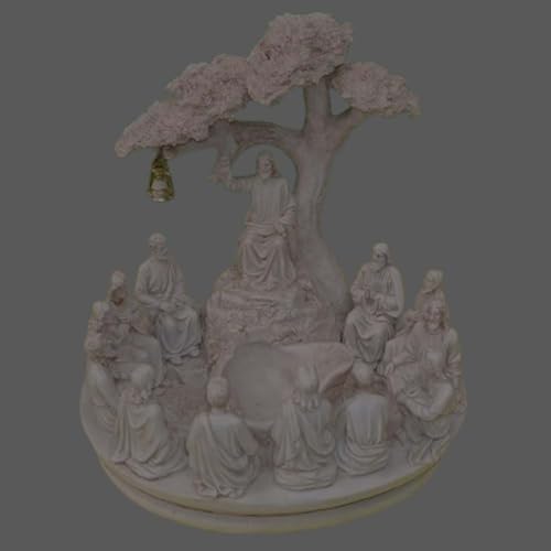 Image of DDSS Jesus and 12 Apostoles Poly Marble Sermon on The Mountain Statue (Model AZ-198) Decorative Idols and Figurines for Home Decor, Interior Decoration