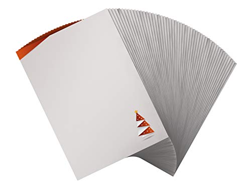 Carta da lettere di Natale Origami Rosso, 100