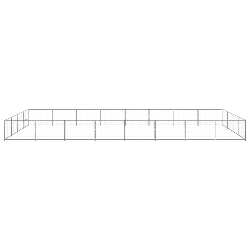Forniture per animali domestici Cane Cuccia Argento 32 m Acciaio Animali & Pet Supplies