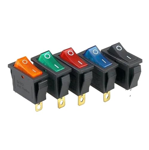 Interrupteur d'alimentation KCD3 double commande ON-OFF-ON 15A pour matériel