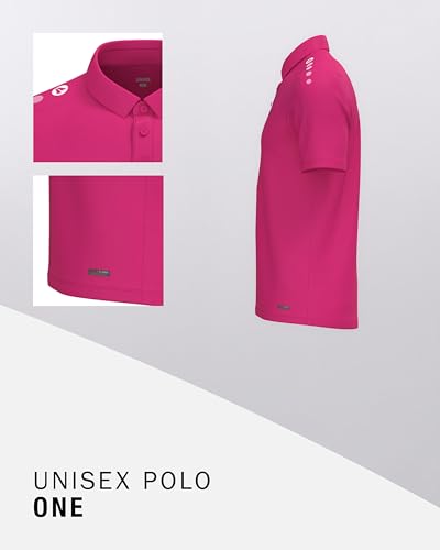 JAKO Unisex Poloshirt One, deep pink, 4XL – Ansicht 4