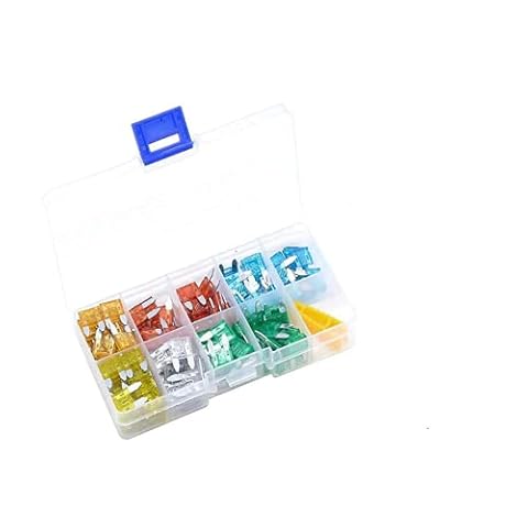 60PCS Mini Car Fuses Assortment Blade Fuse for Auto Car Truck 5A/10A/ 15A/ 20A/ 25A/ 30A with Storage Case With Fuse Clip Cover
