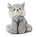 The Petting Zoo Wolf Stuffed Animal, Gifts for Kids, Wild Onez Zoo Animals, Grey Wolf Plush Toy 9 inches