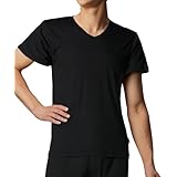 [ブロス バイ ワコールメン] インナー 【ムレからの解放】 3分袖 半袖 抗菌防臭性(本体) 吸汗速乾性(本体) 通気性(本体) Vネック 下着 GL3310 メンズ BL L