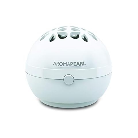 AromaHouse AromaPearl Electric and Battery Operated Personal Aromatherapy Diffuser Great for The Home, Office and for Travel (White) Pack of 1 Cover