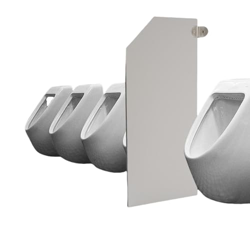 Mampara divisoria para urinario, Pantalla de privacidad para urinario público Masculino de Montaje en Pared con Accesorios para baños de centros comerciales, escuelas y aseos, 35,43 x 15,74