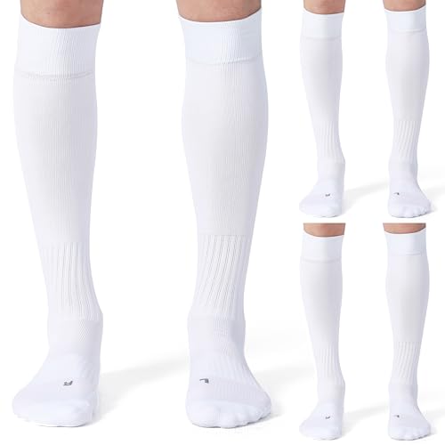 Image of CS CELERSPORT 2 /3 Pack Soccer Softball Baseball Socks for Youth Kids Adult Multi-Sport Compression Knee High Socks