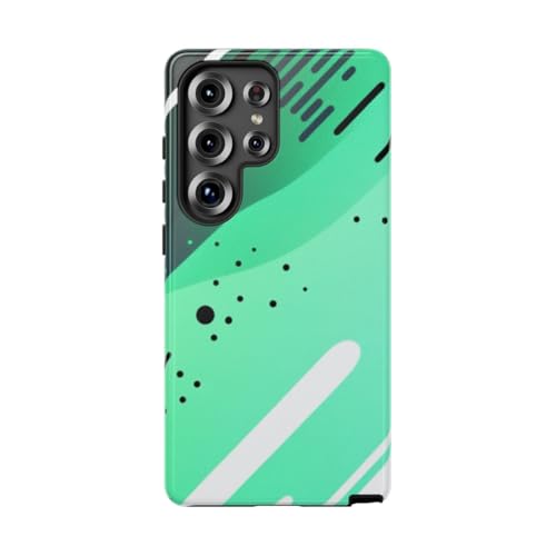 Coque rigide brillante Samsung S25 Ultra motif géométrique aux finitions premium