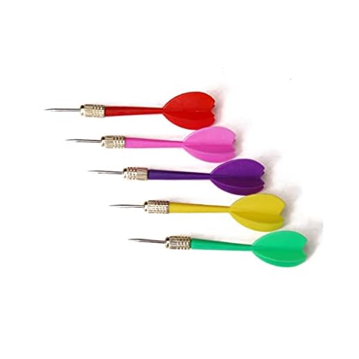 VORCOOL 5Pcs Dardos Setas Alvo Dardos Dardos Ponta Aço Multicolor Plástico de Substituição (Aleatória)