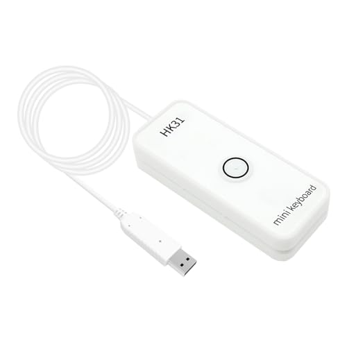 Docooler Juego de Grabación de Teclado USB Personalizable Copiar Atajo con Placa de Atracción Magnética (HK31UWM Blanco)