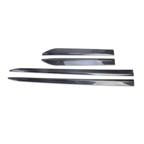 Audi Q5 2018 2019 2020 カーボンファイバー サイドドアボディトリム ドアストリーマーパネルモールディングストリップ 車外装アクセサリー