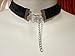 Sigil of Lucifer Silvertone Pendant on 13 to 15 inch Black Velvet Gothic Choker Witchy Halloween Satanic Necklace