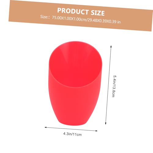 Image of Plastic Red Horseshoe Lampshade Replacement: 4pcs Floor Lamp Shade Bedroom Light Covers Ceiling Fan Globe Replacement for Multi- Head Stand up Lamp
