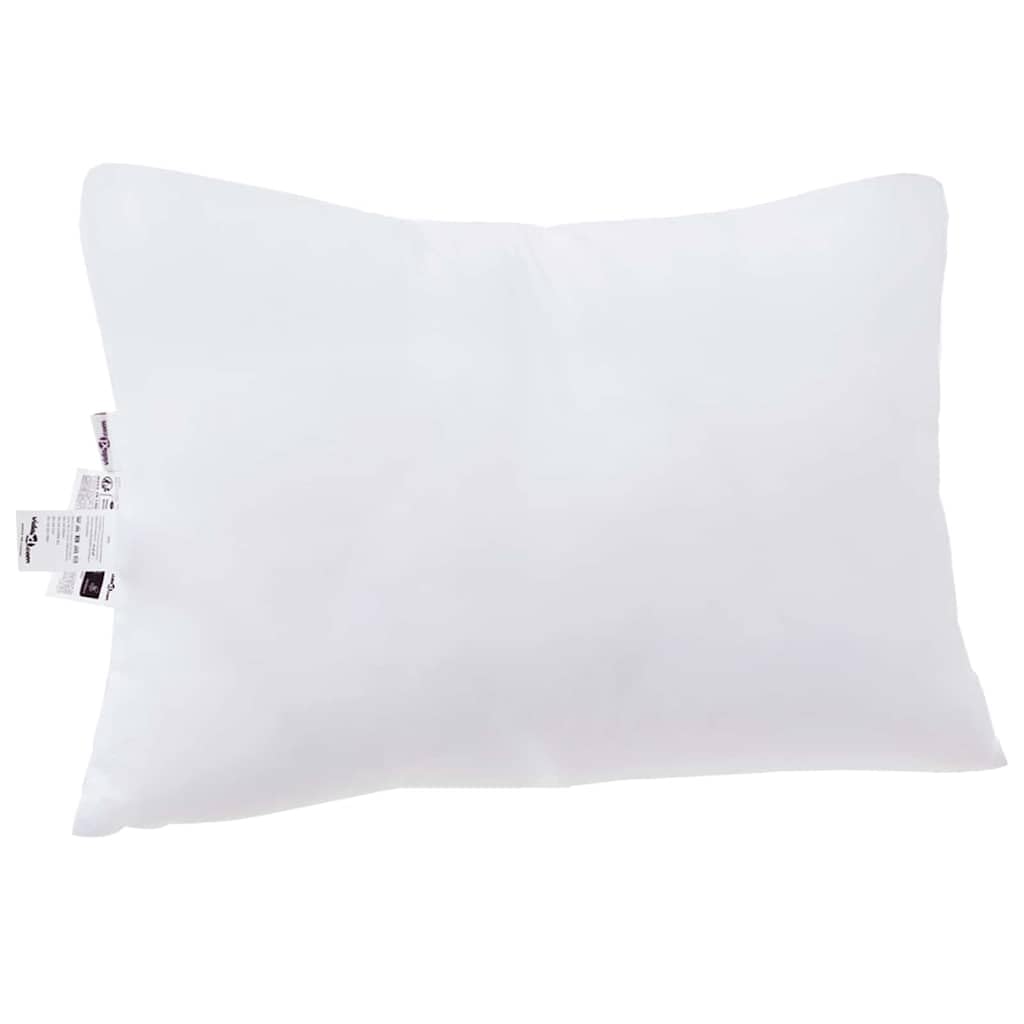 2 almohadas blancas 61 x 41 x 20 cm con relleno de poliéster, suave y transpirable, ergonómicas para dormir de espalda, estómago y de lado, lavables, ideales para relajarse y dormir
