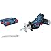 Price comparison product image Bosch Professional 12V System GSA 12V-14 cordless reciprocating saw (cutting depth in wood/metal profiles: 65/50 mm, 2 saw blades, excluding batteries and charger, in L-BOXX 102)