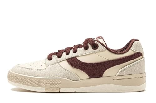 LI-NING Glory 92S Women Skateboarding Professional Shoes Comfortable Soft Elastic Casual Shoes Egg Shell/Nefud Khaki/Coconut Shell Brown US 7.5