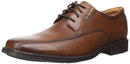 Clarks Herren Tilden Walk Oxford-Schuh Derby, Dunkelbraunes Leder, 49.5 EU