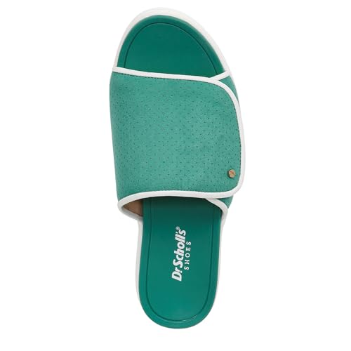 Dr. Scholl's Womens Time Off Set Slide Sandal Court Green Microfiber 9.5 M - image 6