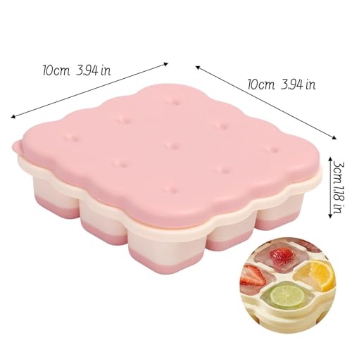 Bandejas de silicón para cubos de hielo con tapa miniatura 2