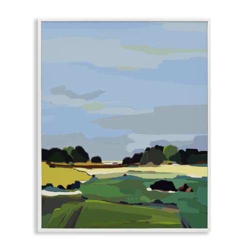 Rural Grassland Fields Landscape, 11 x 14 Inch Framed Giclée Print