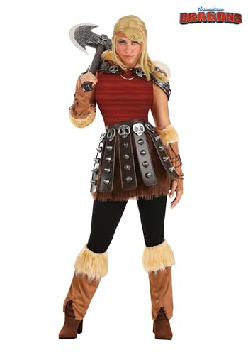 Image of Women's How to Train Your Dragon Astrid Costume | Adult HTTYD Astrid Cosplay Outfit | Female Viking Warrior