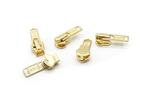 Zipper Repair Kit Solution Metal Ykk Assorted Brass Sliders ~Easy Container Storage Sets Of #4.5, 5, And #10 Include #4.5, 5 And #10 Top & Bottom Stops Both (Made In Usa) 23 Sets #TOP7