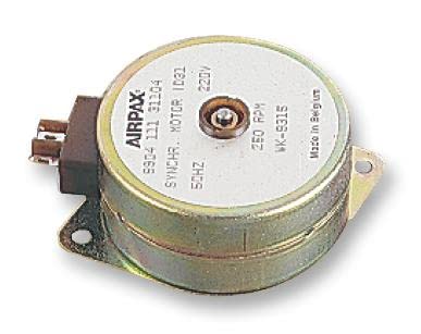 Motor, 220VAC, 250RPM, Reversible, SYNCH, Ungeared DC Motors, Qty.1 | 9904-111-31104