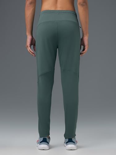 Image of TECHNOSPORT Mens Polyester Slim Fit Activewear Track Pant with SPF50+ for Running, Workout Wear Antimicrobial & Quick Dry