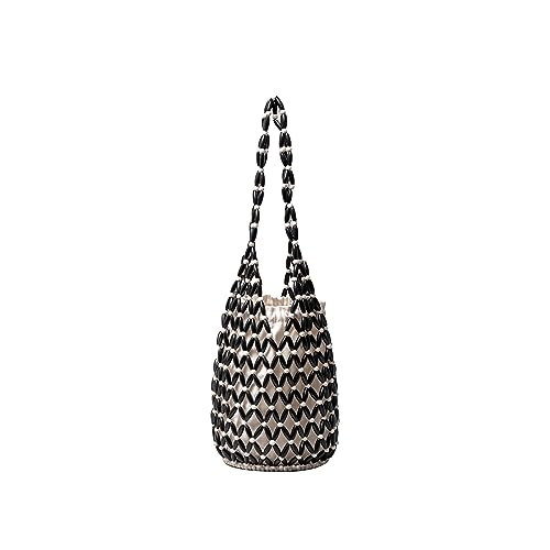Bolso tejido artesanal CORIOS con cierre y asa superior miniatura 1