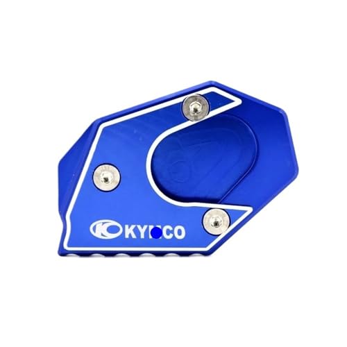 Plaque support KYMCO Xciting béquille moto stable sur sol meuble herbe