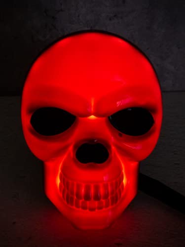 Skull Led Lighted Trailer Hitch Cover Led Tow Hitch Light Cover Fits 2" & 1-1/4" Both (Black) #TOP2