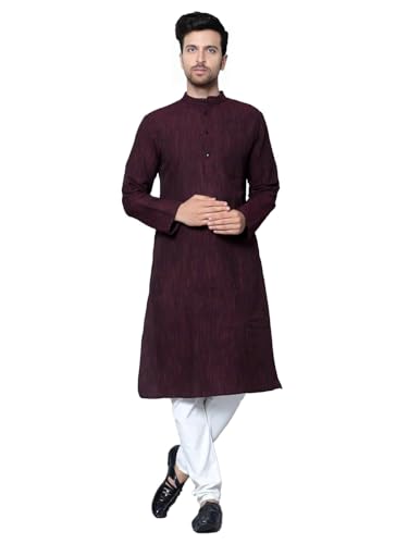 Image of Men's Khadie Cotton Relaxed Straight Kurta