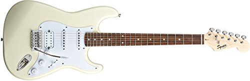 SQUIER BY FENDER AFFINITY BULLET STRAT HSS – ARCTIC WHITE Guitare électrique Stratocaster - Les Beatles, Paul McCartney, John Lennon, RIngo Starr, George Harrison SQUIER BY FENDER AFFINITY BULLET STRAT HSS - ARCTIC WHITE Guitare électrique Stratocaster