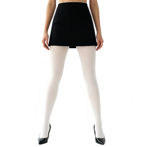 Image of Sahabowi Women Tights, Female Sheer High Waist Pantyhose, Vintage Control Top Stockings
