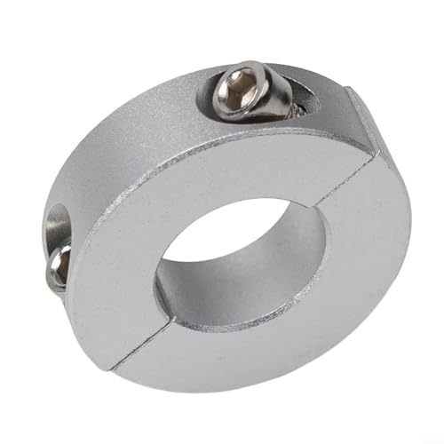 Glewi Collier de serrage à double fente pour collier d'arrêt de 13 mm à 30 mm, alésage en alliage d'aluminium avec vis DIN 912 pour fixation d'arbre de machine pour bague (20 mm)