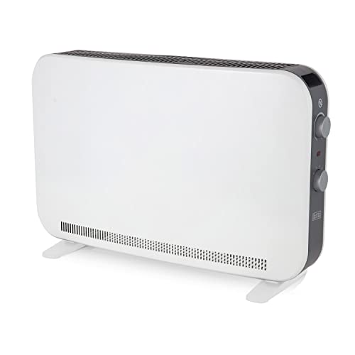 BLACK+DECKER BXCV41001GB 2.2KW Portable Convector Heater, Anti-Frost Protection, White