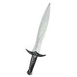 Medieval Fantasy Elvish Dagger, 15.35 Inch Plastic Sting Sword, Warrior Short Swords Cosplay Costume Prop for Halloween