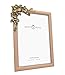 GIFTY GIFTY Vintage Pink Thin Boarder Floral Photo Frame / 4x6 In | For Vertical and Horizontal Display on Tabletops | Perfect for Home Decor, Wedding, Graduation, Or Milestone Photos