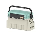 Apaeoflタックルボックス 多機能釣りボックス新二層 707 Luya ボックス ABS ハンドル便利な屋外釣りボックス (ホワイト)