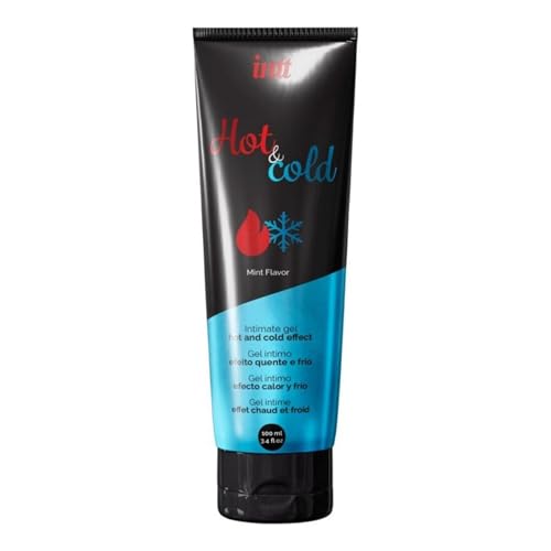 Lubricante Íntimo Base Agua Efecto Frío-Calor 100ml – Sabor Menta, Gel Comestible, Compatible con Accesorios, Para Parejas