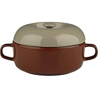Marimekko – Marimekko Oiva Bowl with a lid 5 dl - Terra, Reddish Brown