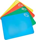 Chef Aid 4 alfombrillas flexibles codificadas por colores, surtido, 35 cm x 30 cm
